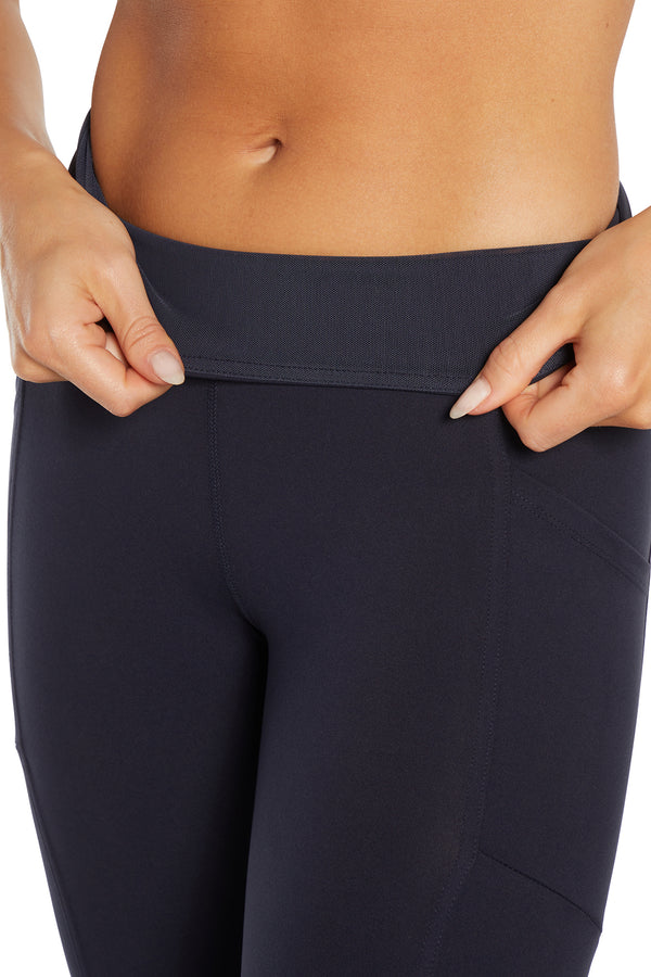 Marika Cameron Side Pocket Tummy Control Legging – MIDNIGHT BLUE