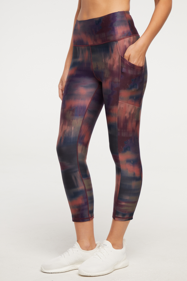 marika Drew Side Pocket Tummy Control Mid Calf Capri - Fig Washed Landscape – FIG WASHED LANDSCAPE