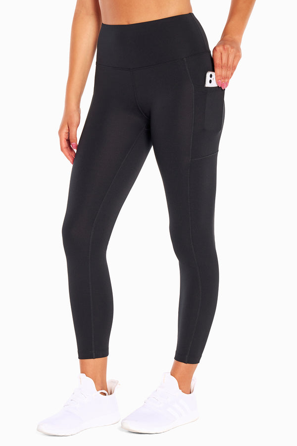 marika High Rise Side Pocket Ankle Legging - Black – BLACK