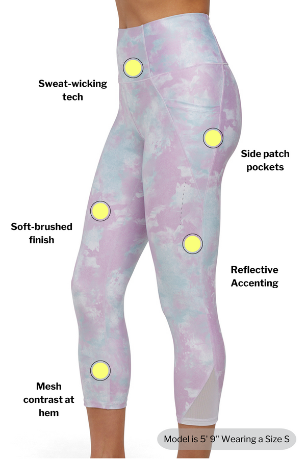 Marika Jenny Side Pocket Mid Calf Capri - White Hazy Glow – WHITE HAZY GLOW