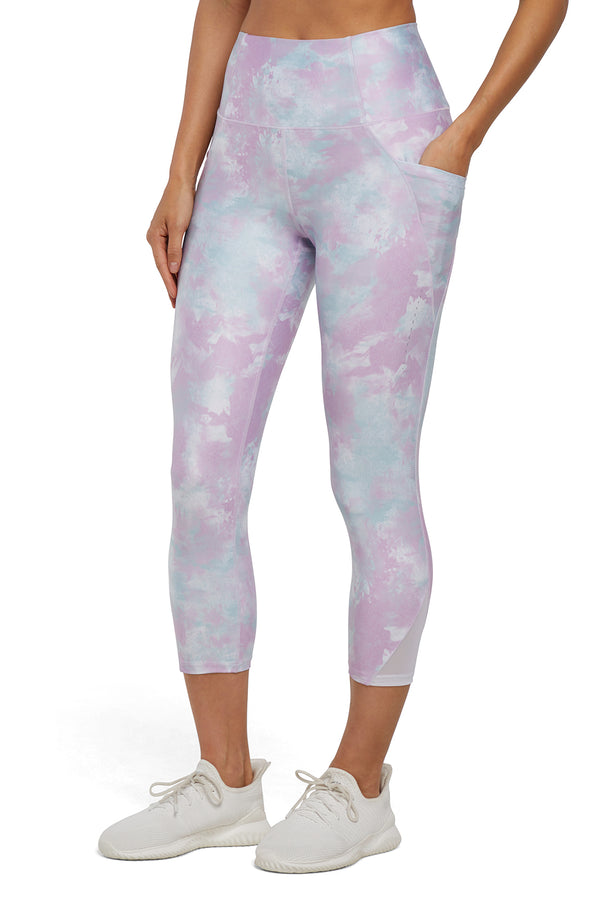 marika Jenny Side Pocket Mid Calf Capri - White Hazy Glow – WHITE HAZY GLOW