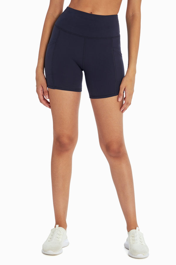 marika Linnette Side Pocket Tummy Control Short – MIDNIGHT BLUE