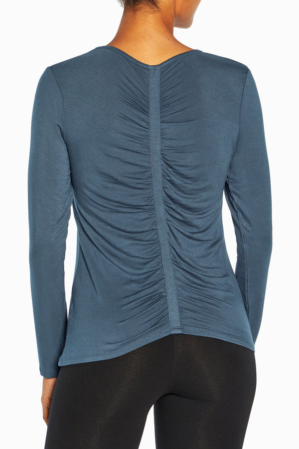 marika Andrea Long Sleeve Top – MIDNIGHT NAVY