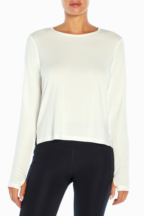 marika Anya Long Sleeve Tee – COCONUT MILK