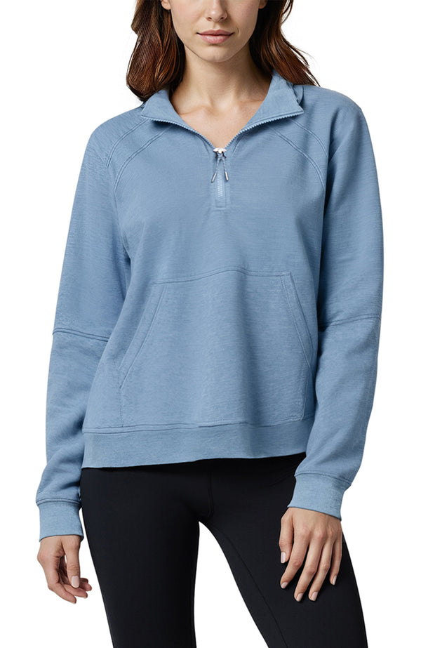 Marika Camila 1/4 Zip Jacket – HEATHER BLUESTONE
