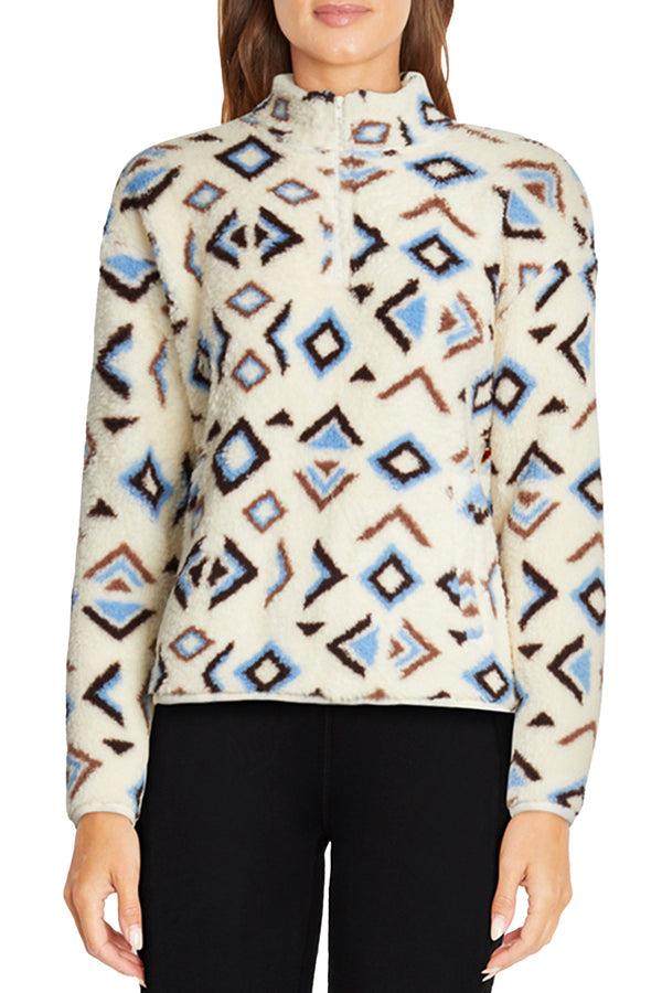 Marika Carson 1/4 Zip Sherpa Pullover – GRAPE WINE