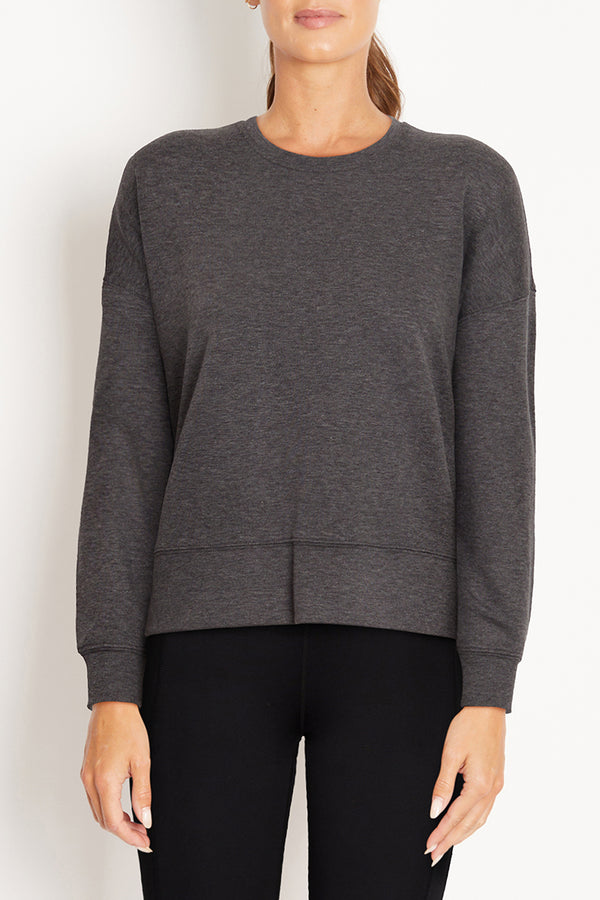 marika Delaney Pullover – HEATHER BLACK