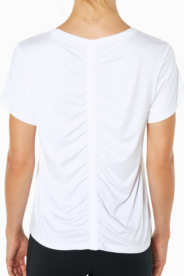 Marika Gather Tee – WHITE