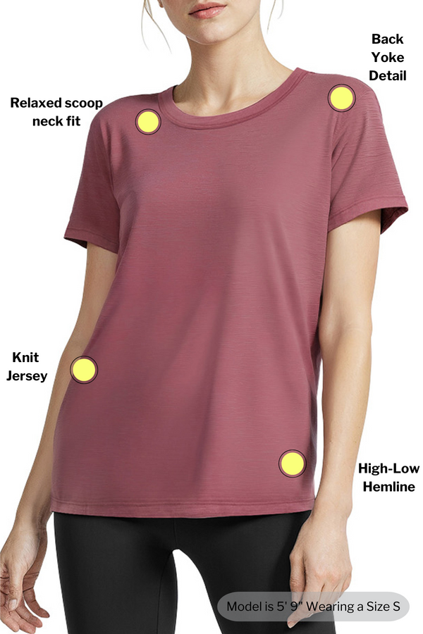 Marika Harmony Short Sleeve Tee – CRUSHED BERRY