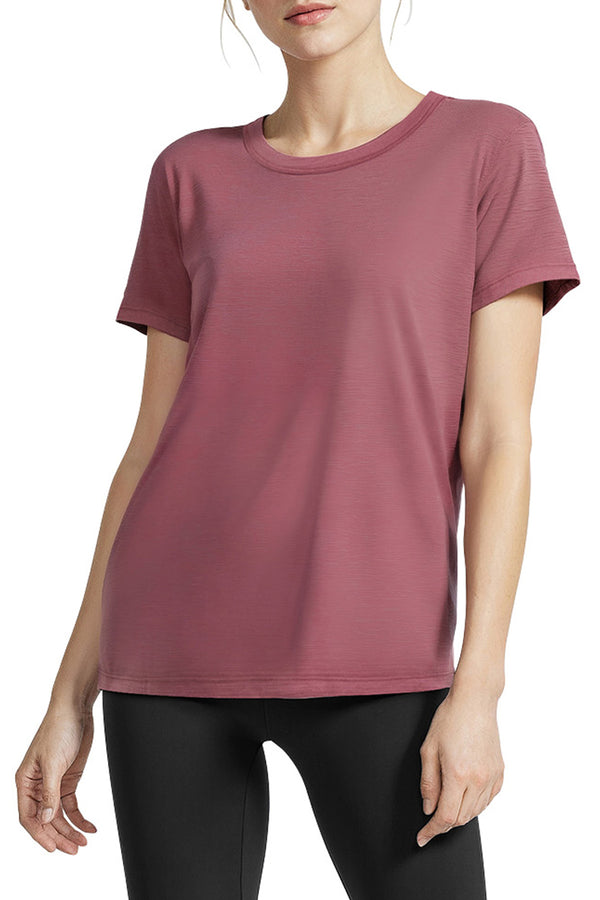 marika Harmony Short Sleeve Tee – CRUSHED BERRY