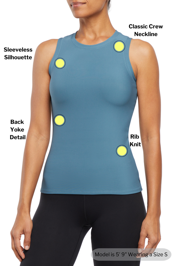 Marika Janie Rib Tank - Tapestry – TAPESTRY