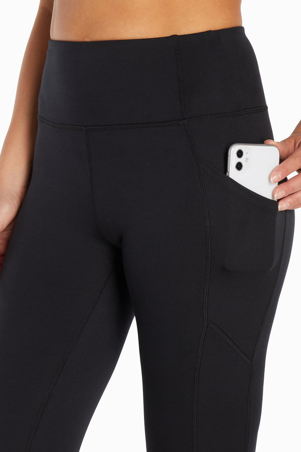 Marika Kira Side Pocket Ankle Legging - Black – BLACK