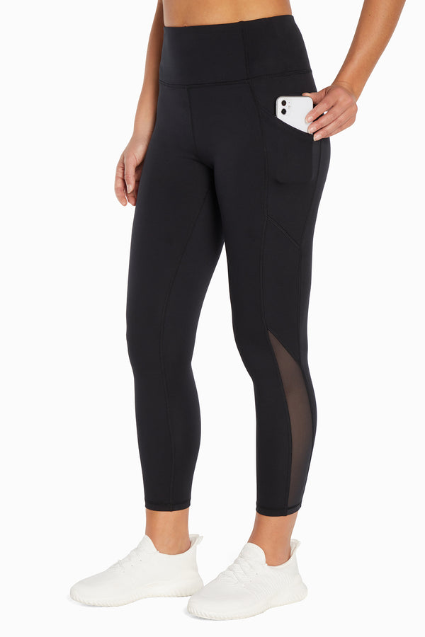marika Kira Side Pocket Ankle Legging - Black – BLACK