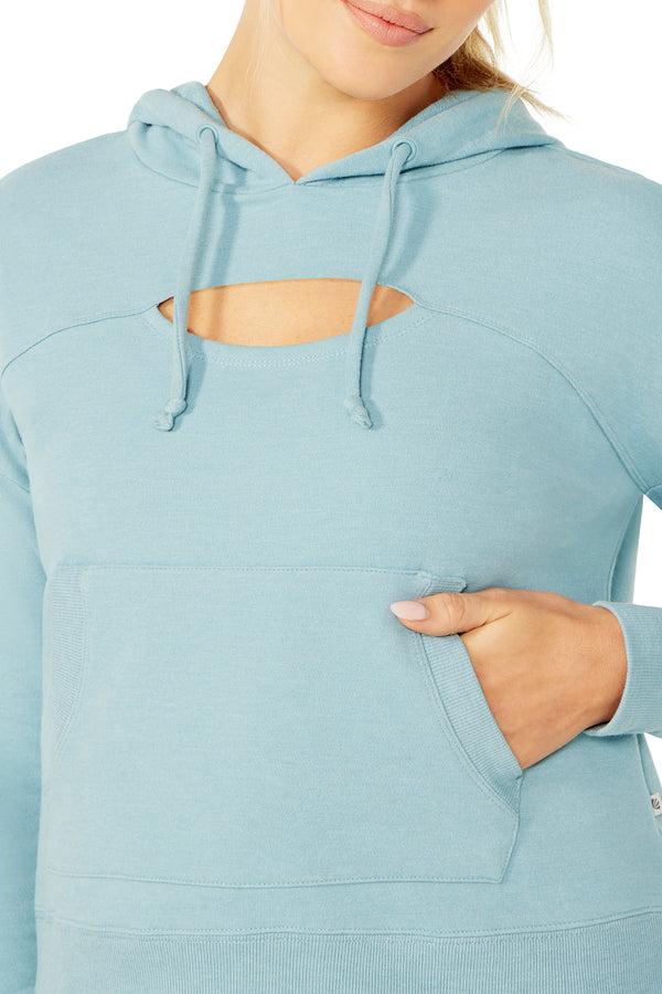 Marika Leah Hoodie – HEATHER SMOKE BLUE