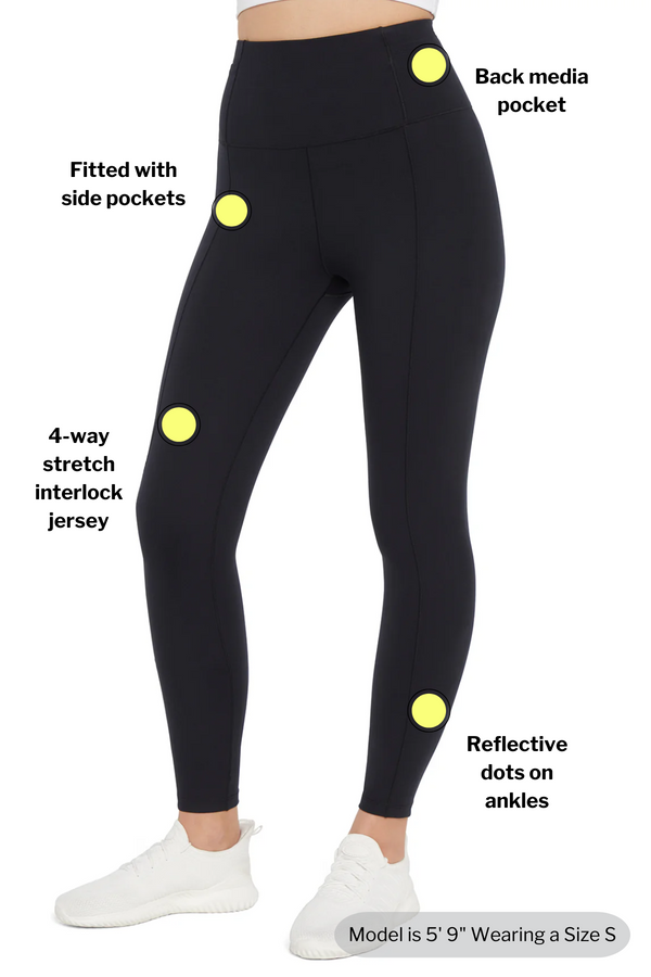 Marika Lina Ankle Legging – BLACK