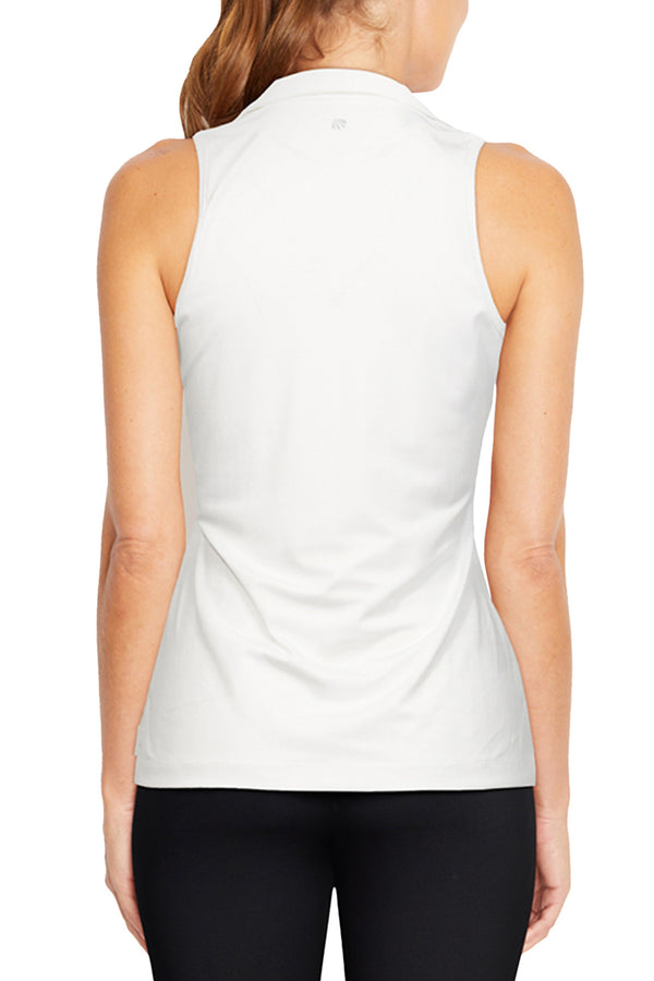 Marika Samantha Polo Tank – WHITE