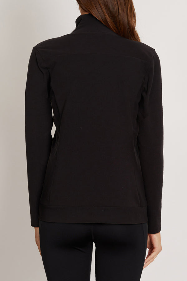 Marika Solstice Long Sleeve Mockneck – BLACK