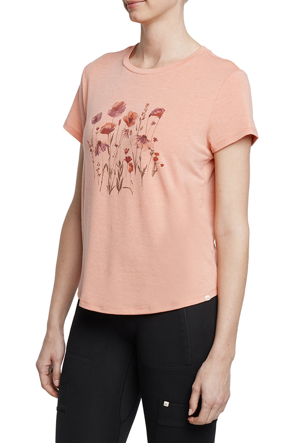 Marika Monica Tee - Heather Crabapple Floral – HEATHER CRABAPPLE FLORAL GARDEN