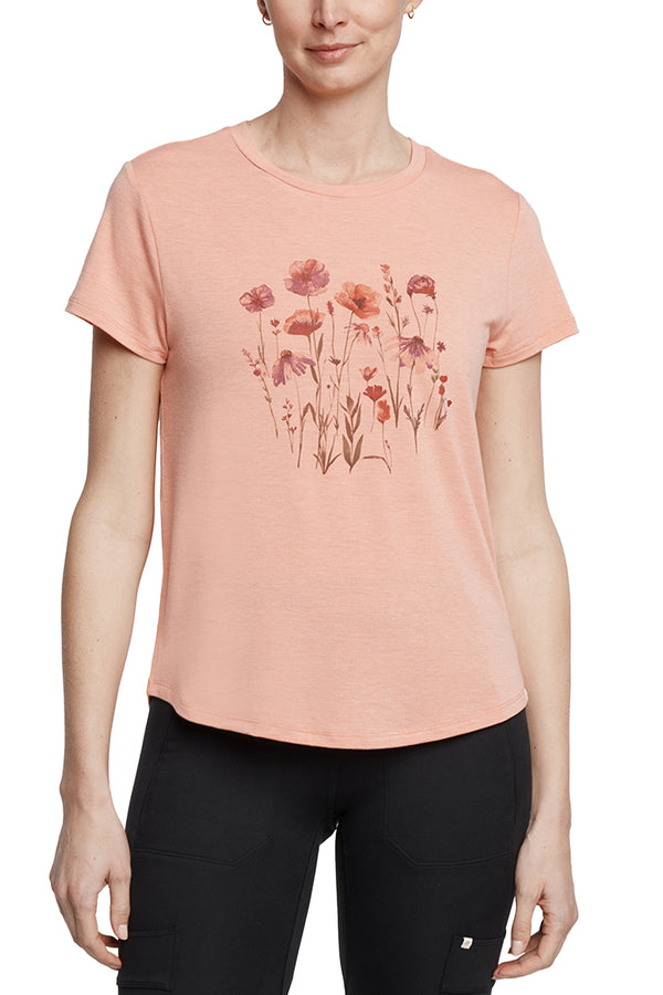 marika Monica Tee - Heather Crabapple Floral – HEATHER CRABAPPLE FLORAL GARDEN