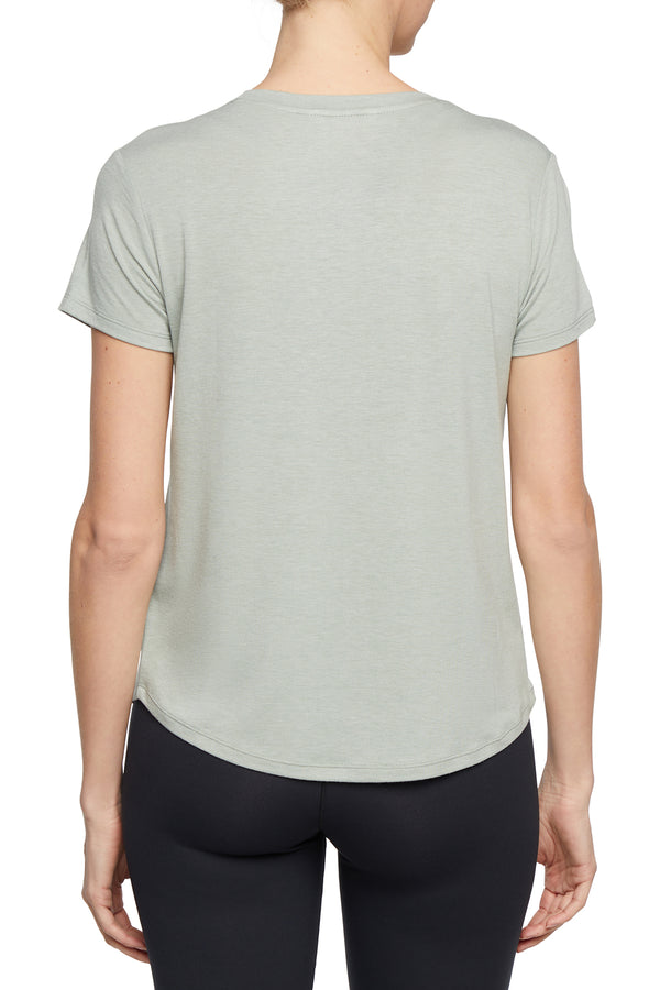 Marika Monica Tee - Heather Iceberg Green – HEATHER ICEBERG GREEN MUSHROOM GROWTH