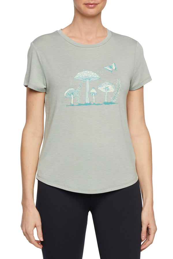 marika Monica Tee - Heather Iceberg Green – HEATHER ICEBERG GREEN MUSHROOM GROWTH
