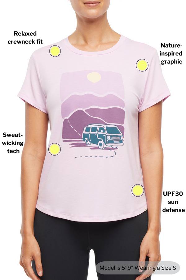 Marika Monica Tee - Heather Orchid Bouquet – HEATHER ORCHID BOUQUET BLOCK VAN