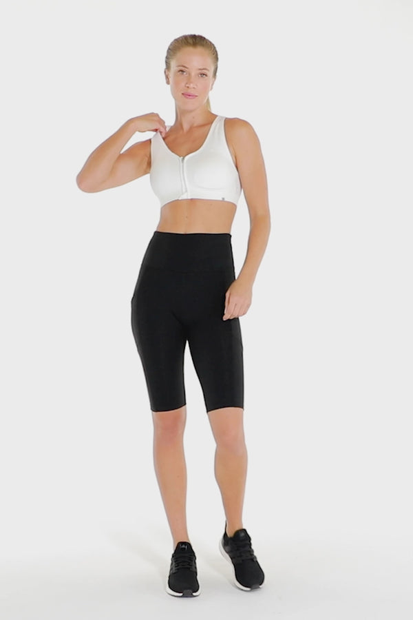 Marika Olivia Side Pocket Tummy Control Bermuda Shorts – BLACK