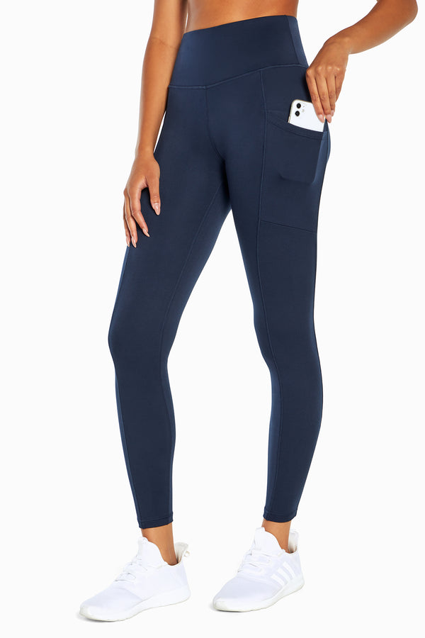 marika Talia Side Pocket Tummy Control Legging – MIDNIGHT BLUE