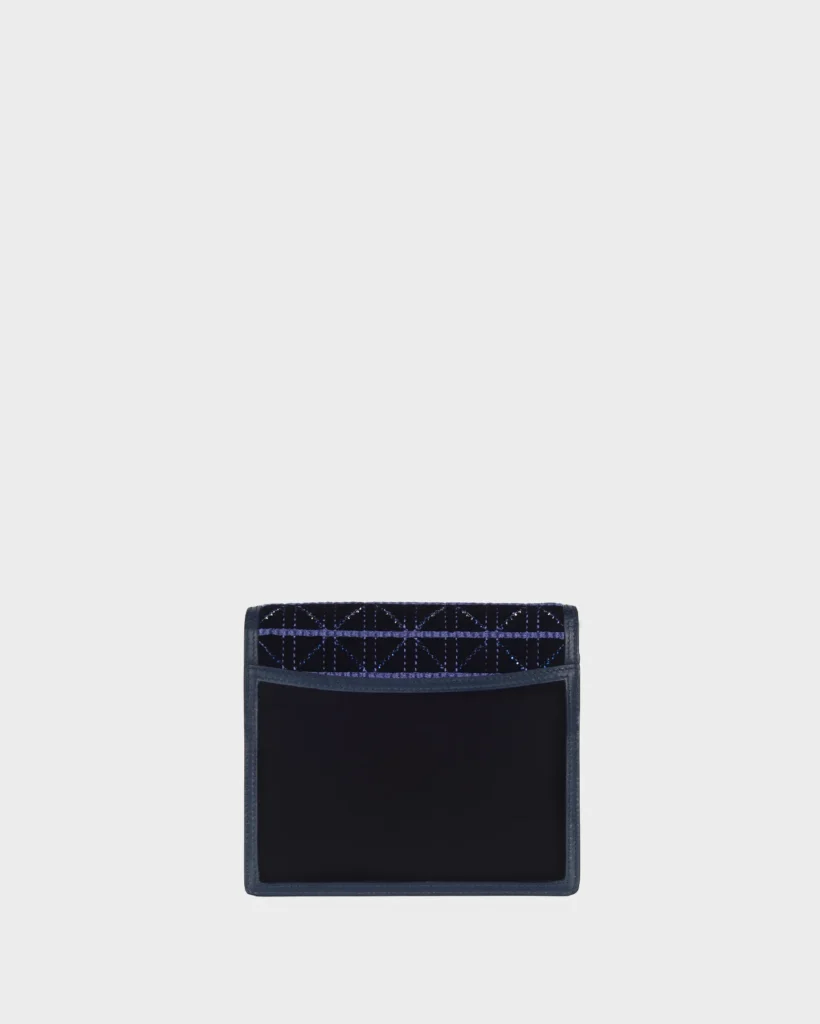 Marina Raphael ALEXA IN NAVY EMBELLISHED AND STITCHED VELVET