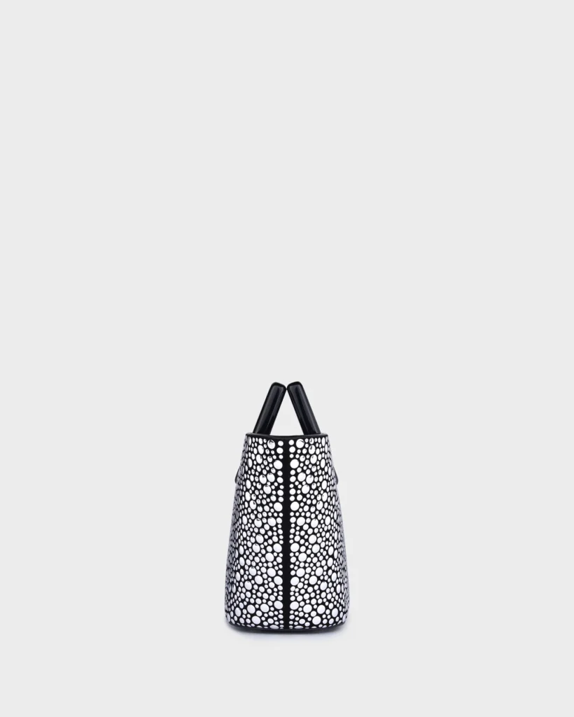 Marina Raphael BABY RIVIERA IN SILVER EMBELLISHED SUEDE