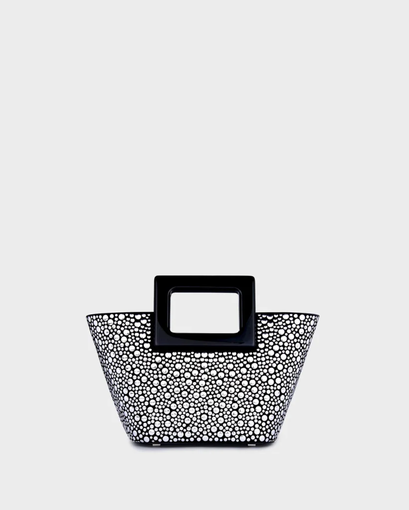 marina raphael BABY RIVIERA IN SILVER EMBELLISHED SUEDE