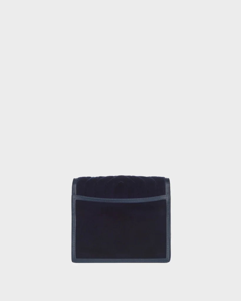 Marina Raphael ALEXA IN NAVY QUILTED VELVET