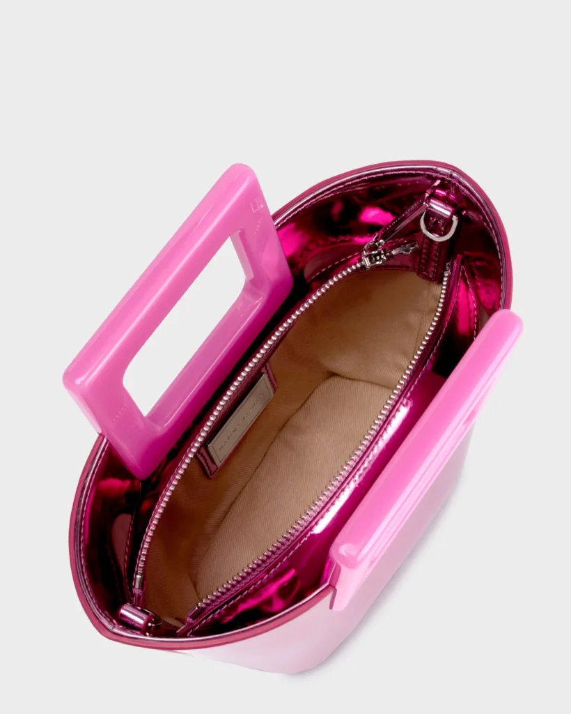 Marina Raphael BABY RIVIERA IN MIRROR PINK LEATHER