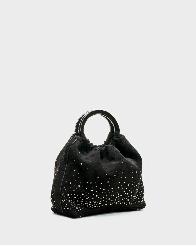Marina Raphael CAMILA IN COAL EMBELLISHED SUEDE