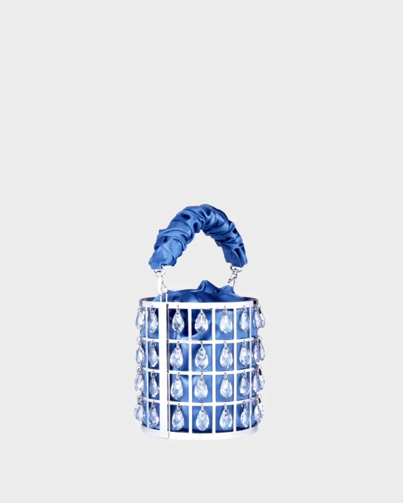 Marina Raphael CHANDELIER IN BLUE SILK