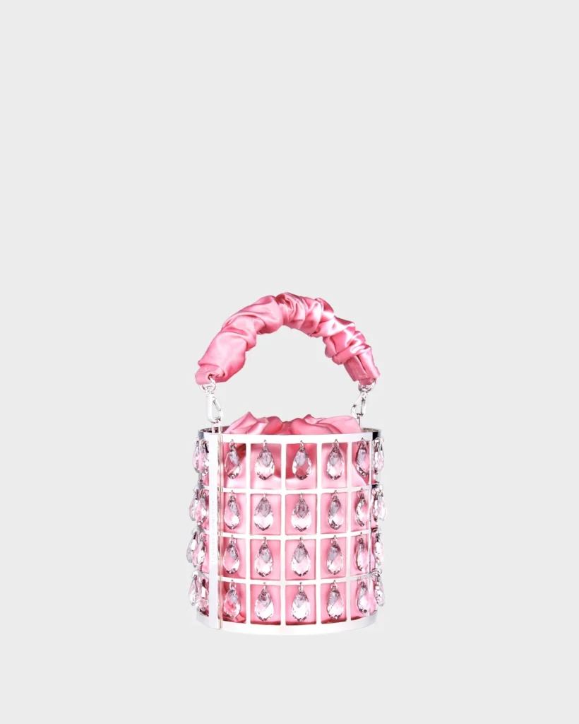 Marina Raphael CHANDELIER IN PINK SILK