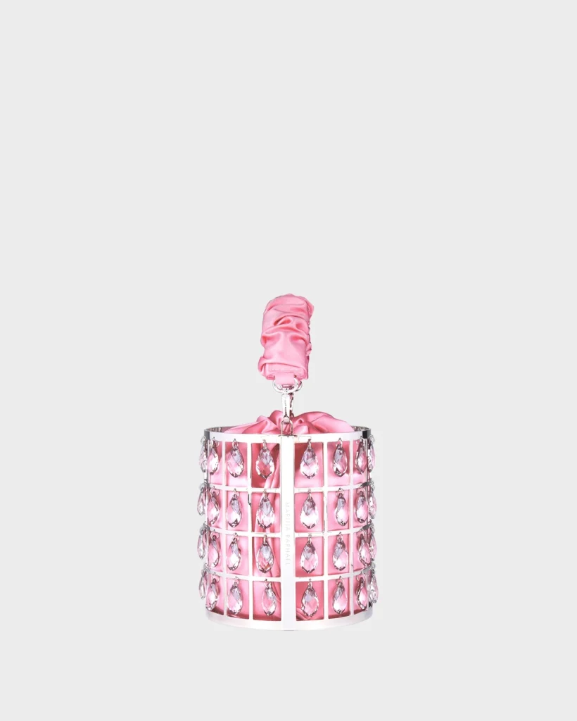 Marina Raphael CHANDELIER IN PINK SILK