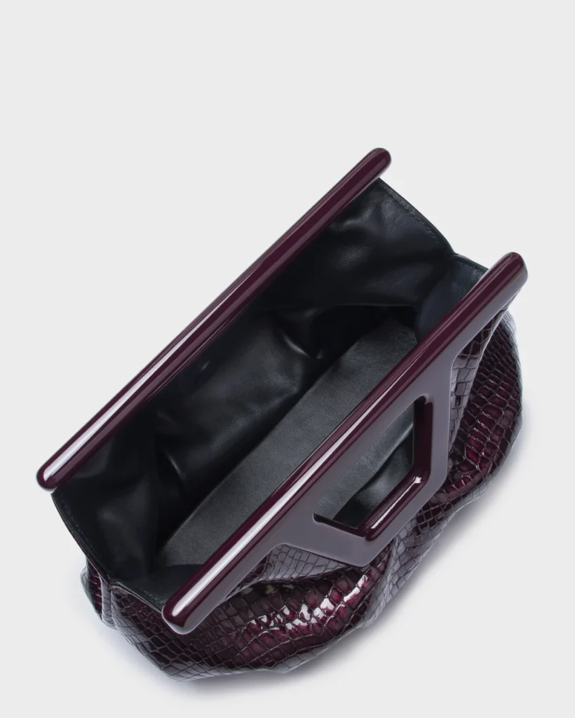 Marina Raphael GEORGIA MICRO IN PURPLE CROC-EFFECT