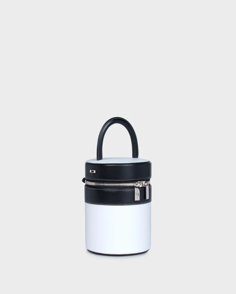 Marina Raphael LEAH IN WHITE SAFFIANO