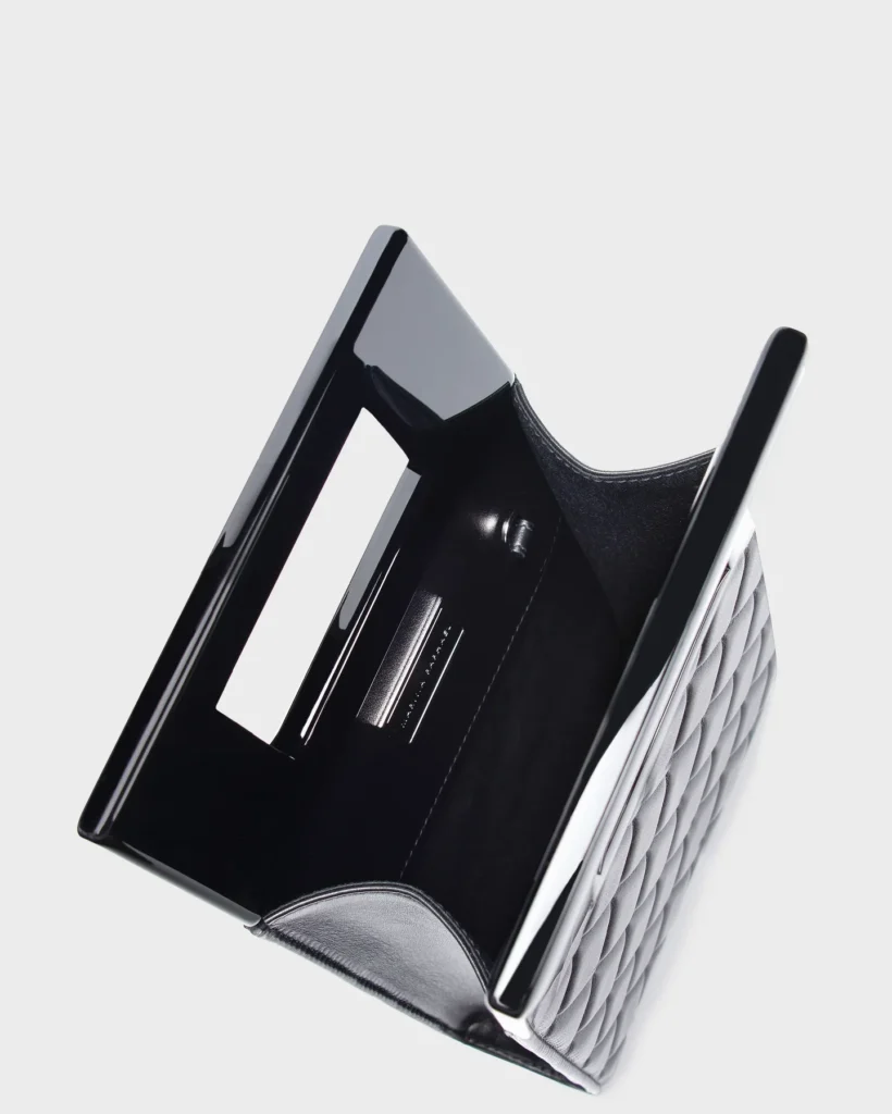 Marina Raphael MICRO BELLA IN BLACK QUILTED NAPA