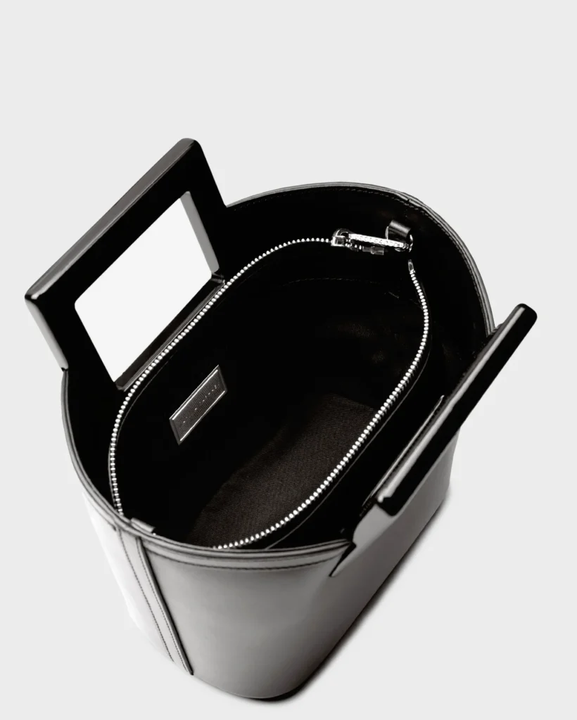 Marina Raphael MICRO RIVIERA IN BLACK NAPA