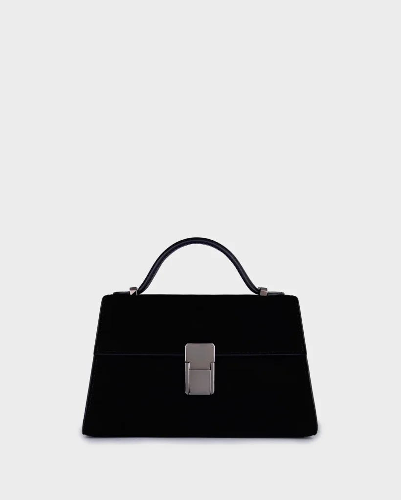 marina raphael MICRO STELLA IN BLACK SUEDE