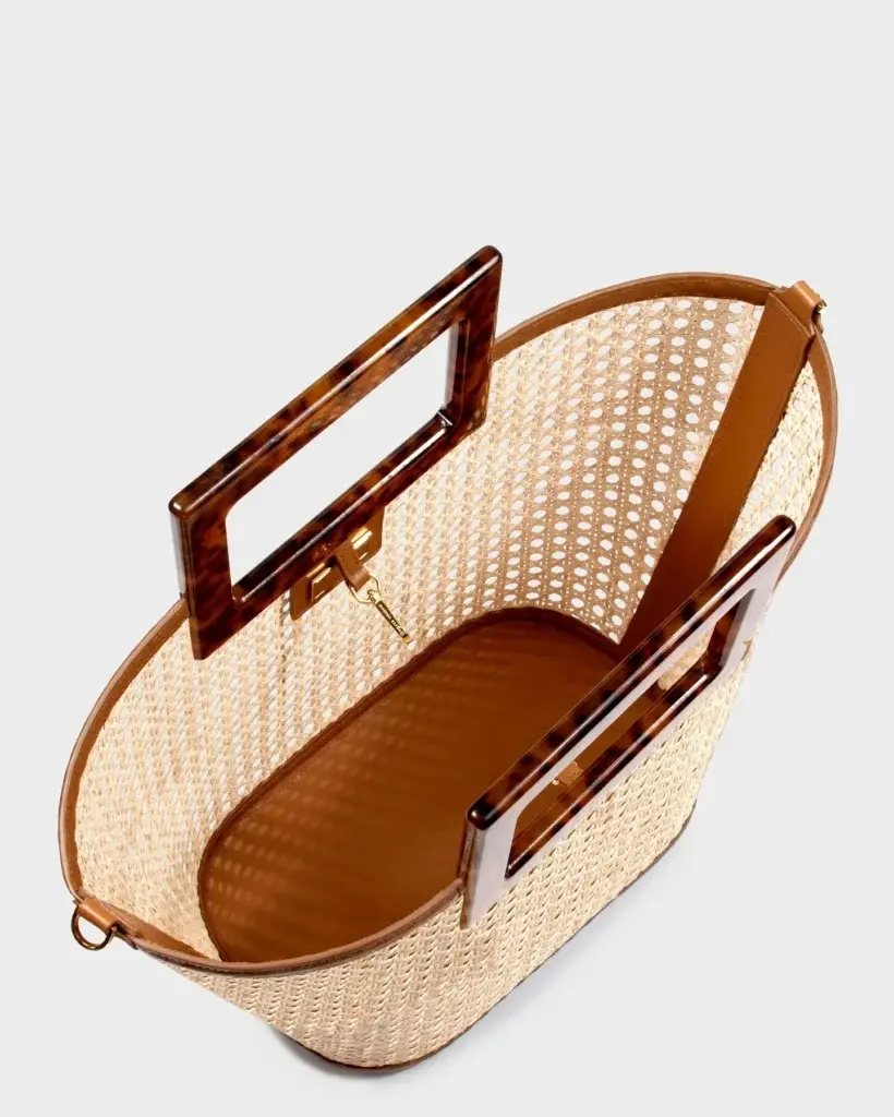 Marina Raphael RIVIERA IN WICKER AND TORTOISESHELL