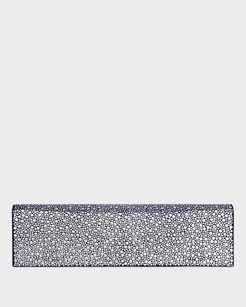 Marina Raphael SKYLER IN SILVER EMBELLISHED SUEDE