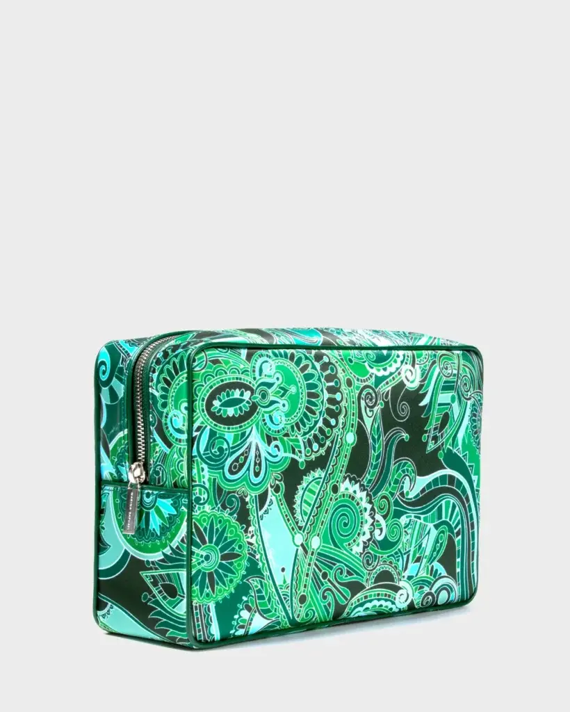 Marina Raphael Vanity Case In Emerald Green Large