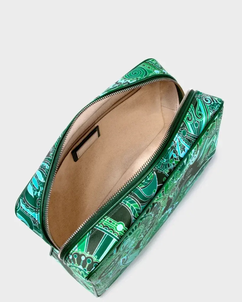 Marina Raphael Vanity Case In Emerald Green Large