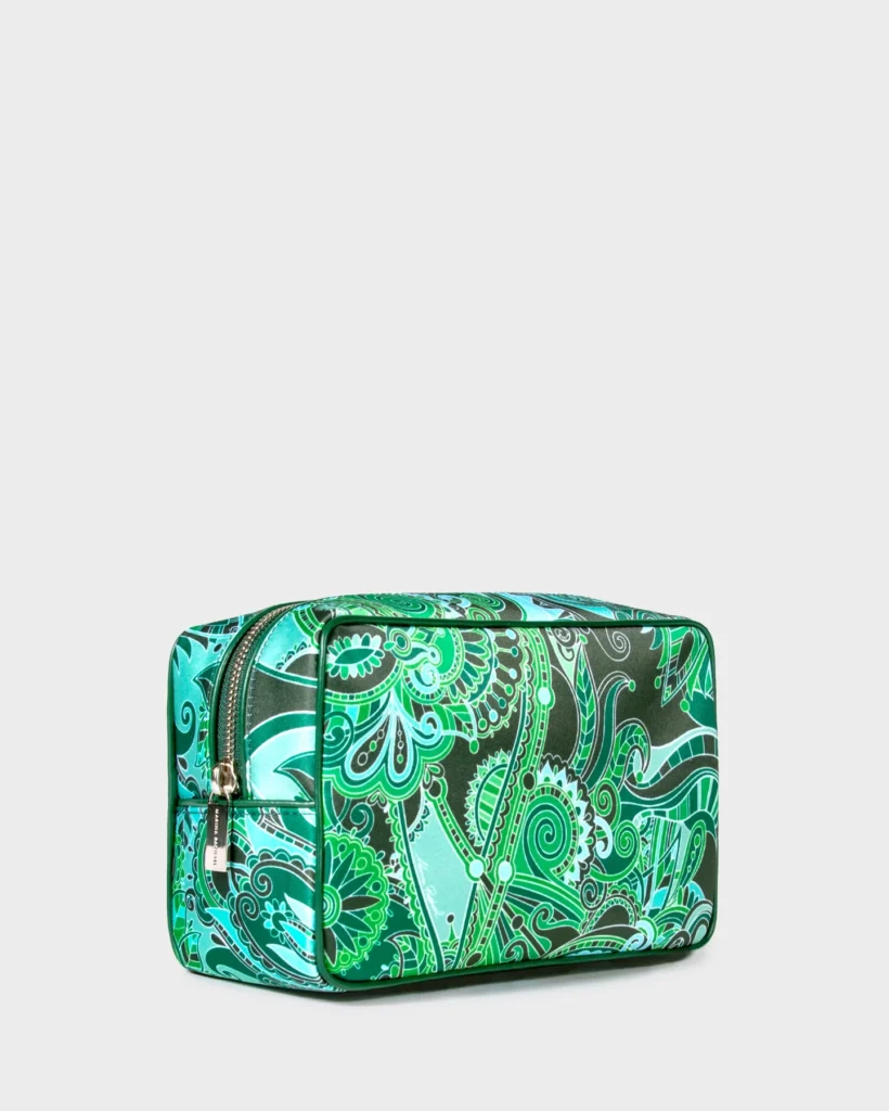 Marina Raphael Vanity Case In Emerald Green Medium