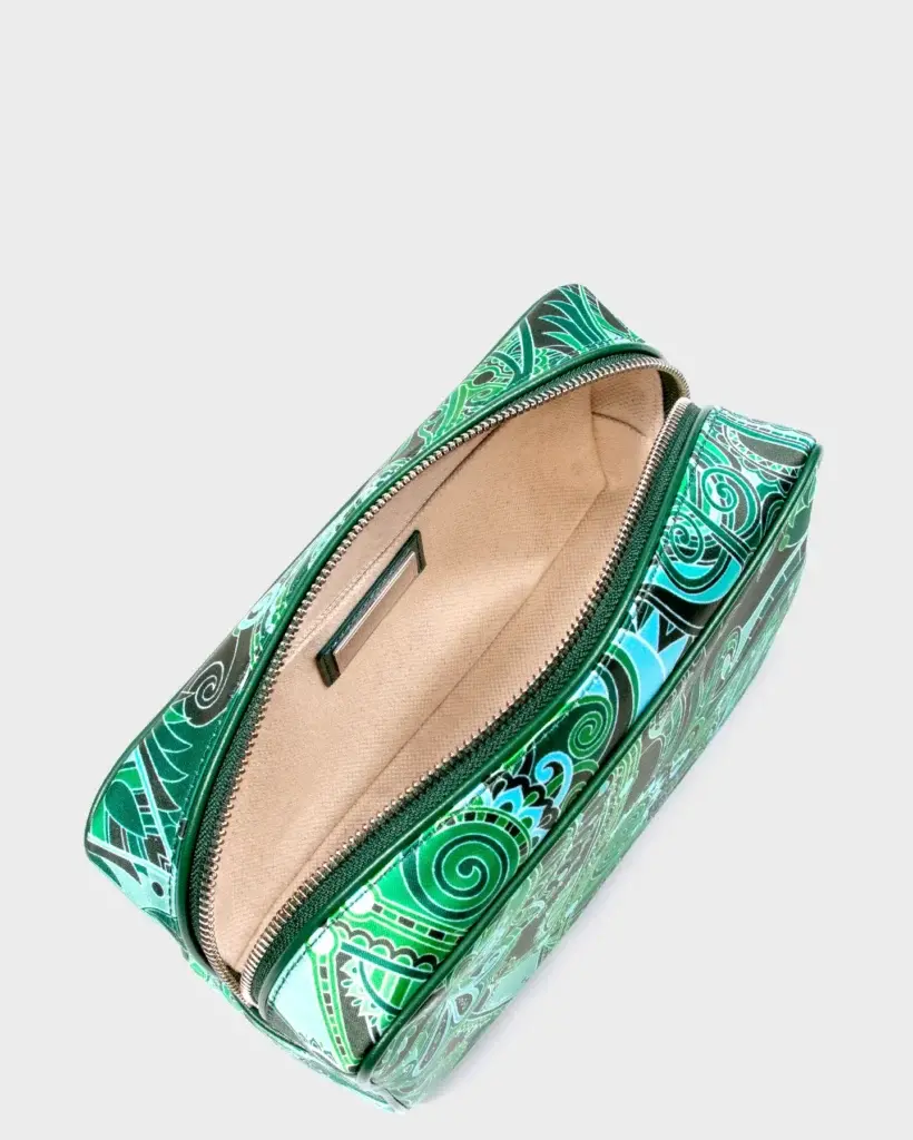 Marina Raphael Vanity Case In Emerald Green Medium