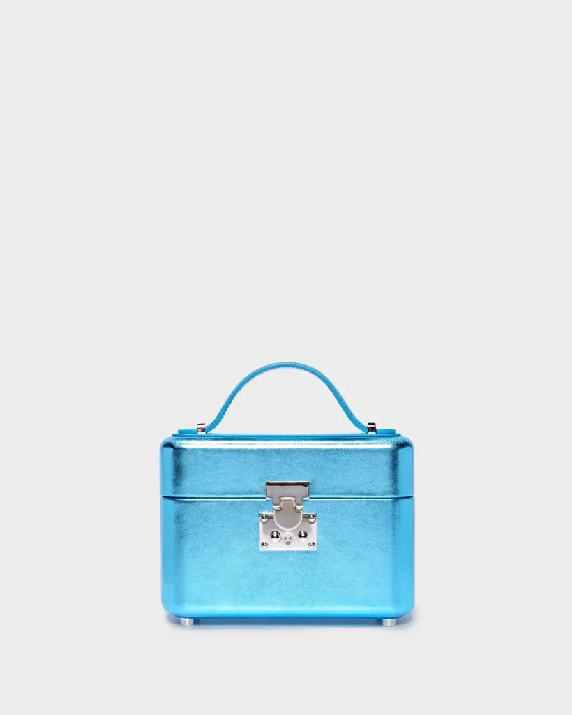 marina raphael VENYX IN BLUE METALLIC NAPA