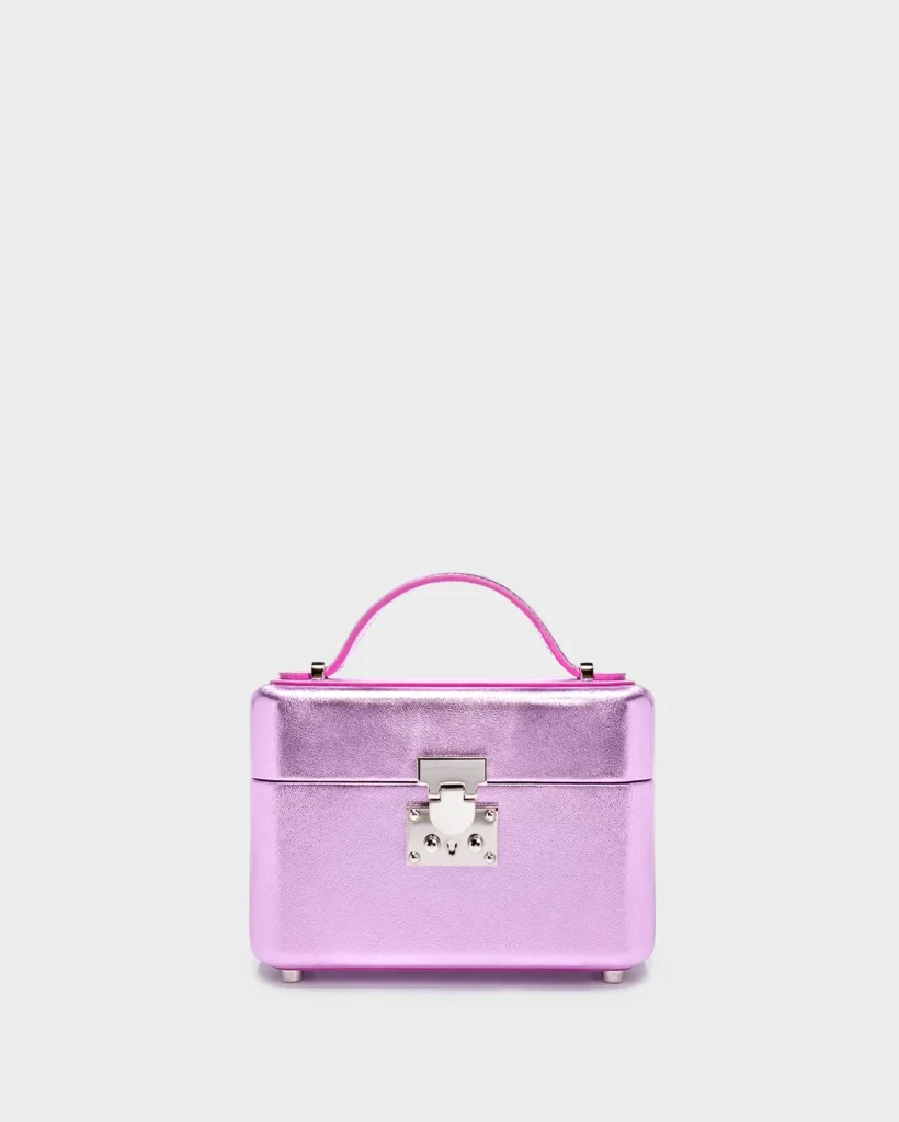 marina raphael VENYX IN PINK METALLIC NAPA